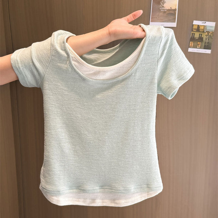 Femme Casual Letvægts Kortærmet T-Shirt Stilla