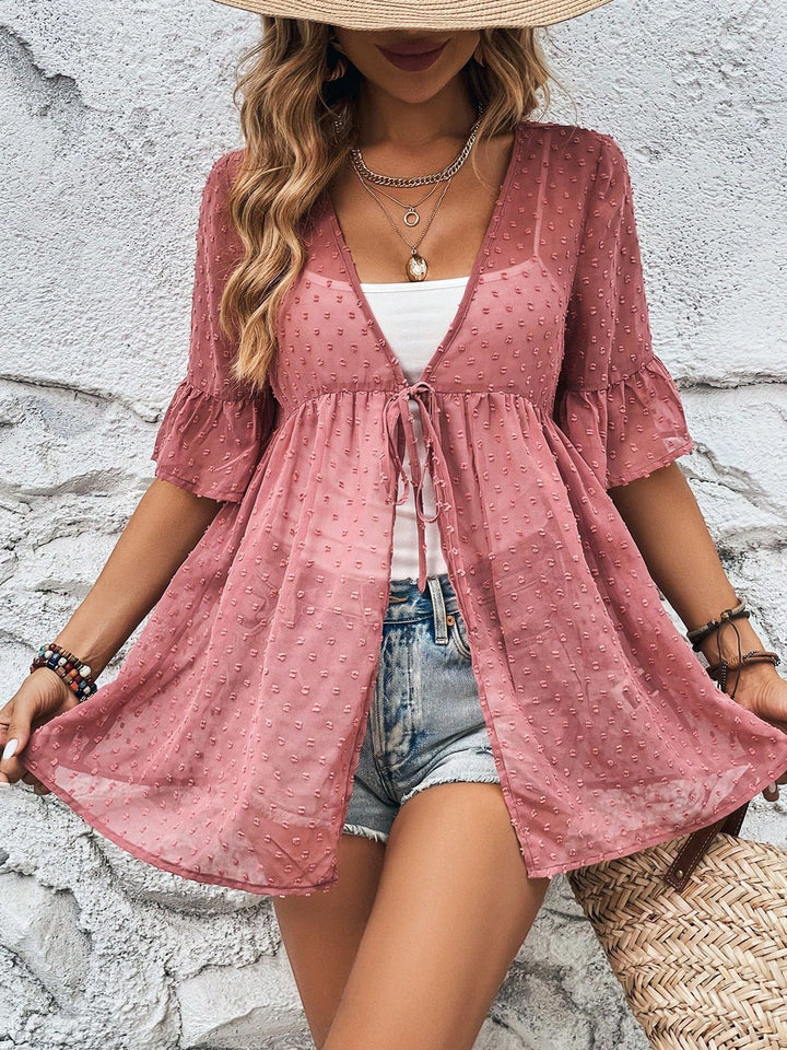 Dame Boho-Chic Let Kimono Jakke Stilla