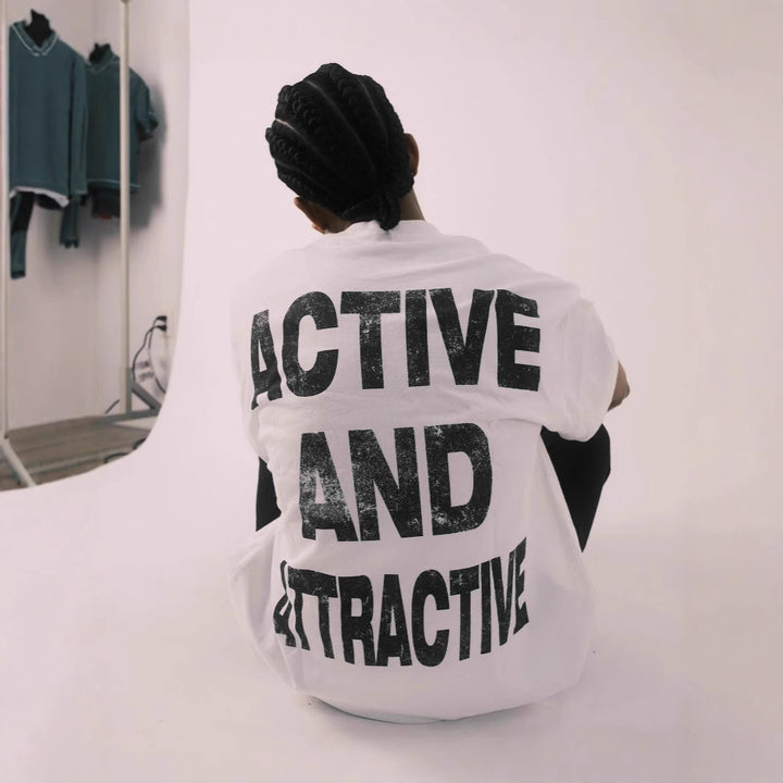 Kvinders Oversized T-Shirt med Dynamisk Sportsdesign Skovae