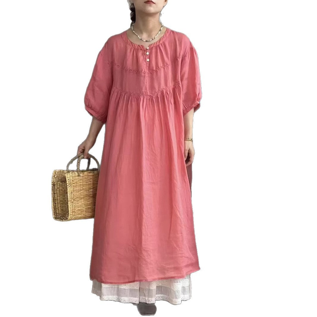 Femme Bohemsk Stil Maxikjole med lagdelt kant Stilla