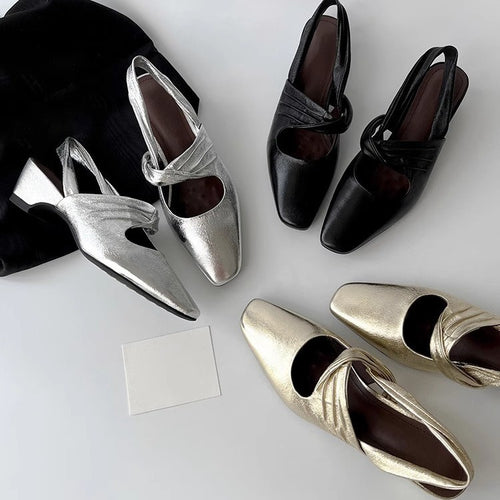 Dame Slingback Blokhæls Sandaler Stilla