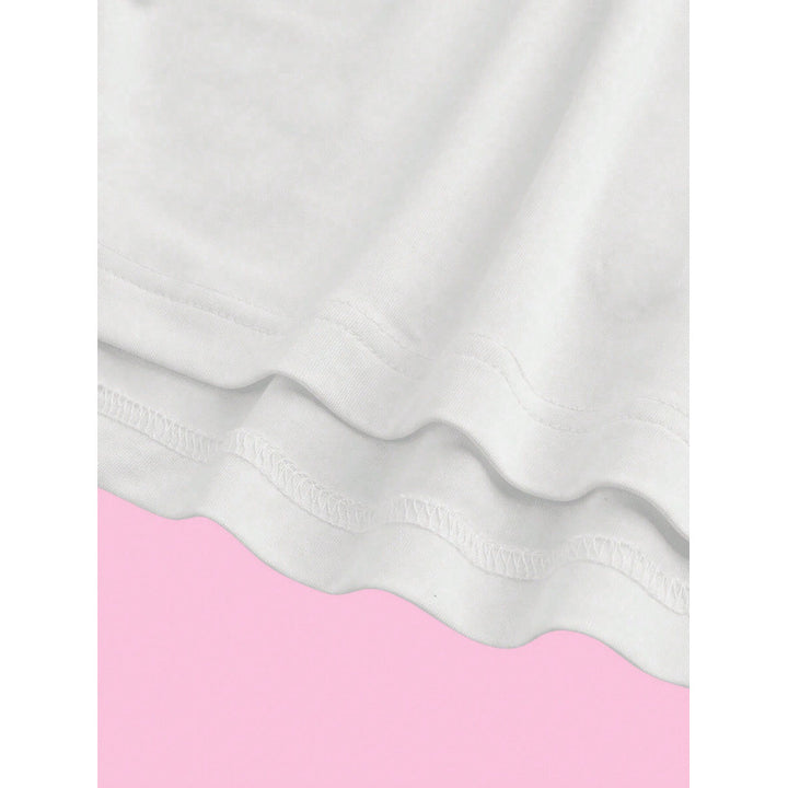 Dame T-shirt med originalt kirsebærdesign og sløjfetryk Stilla