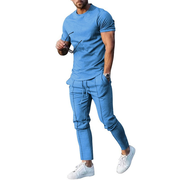 Herrer afslappet fritidsoutfit med elastisk talje og behagelige lommer Stilla
