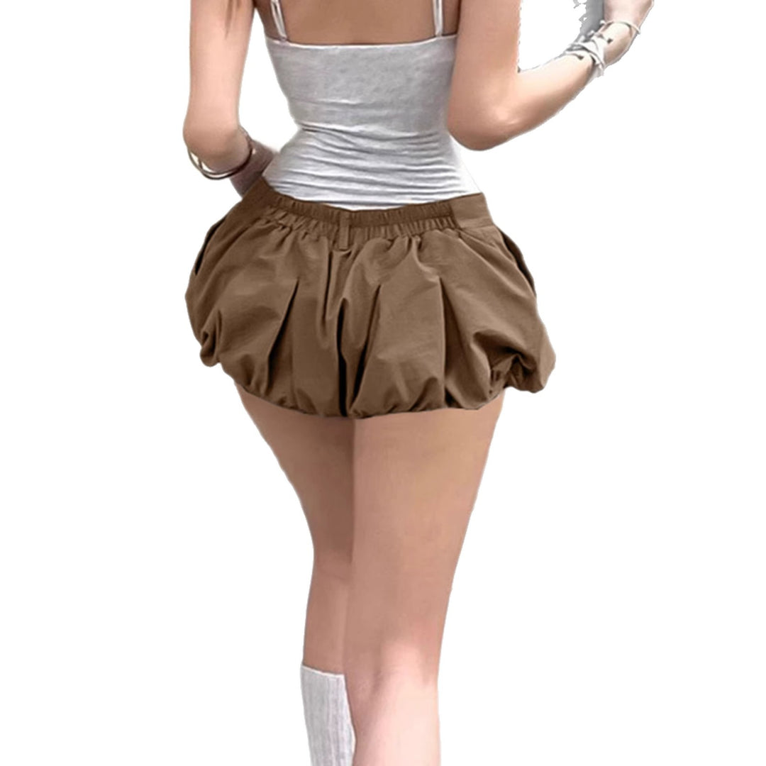 Dame Mode Falten-Shorts med temperamentfuld snit Skovae
