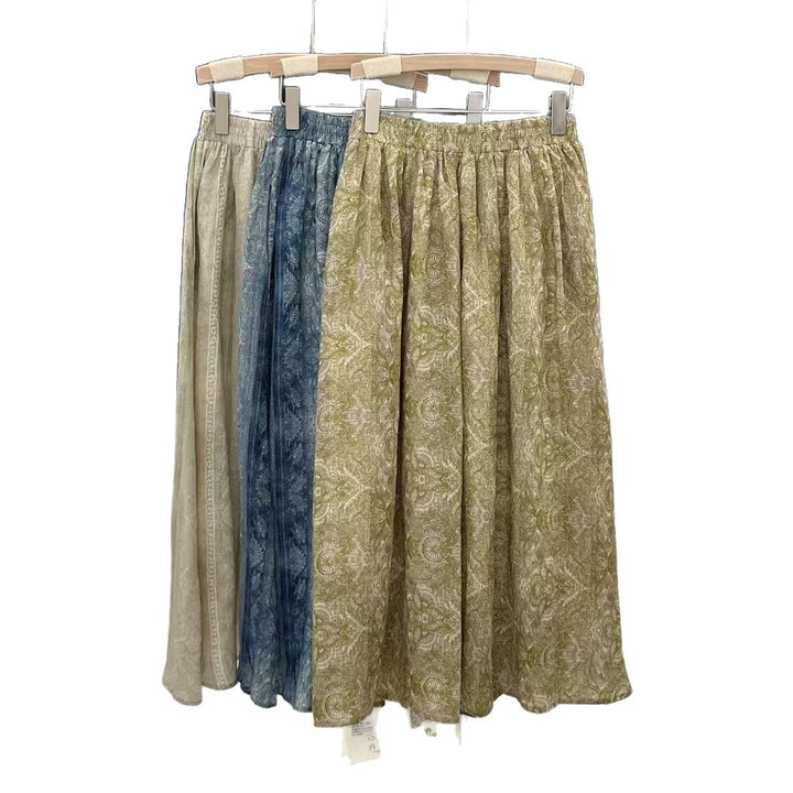 Dame Elegant Midi-Nederdel Stilla