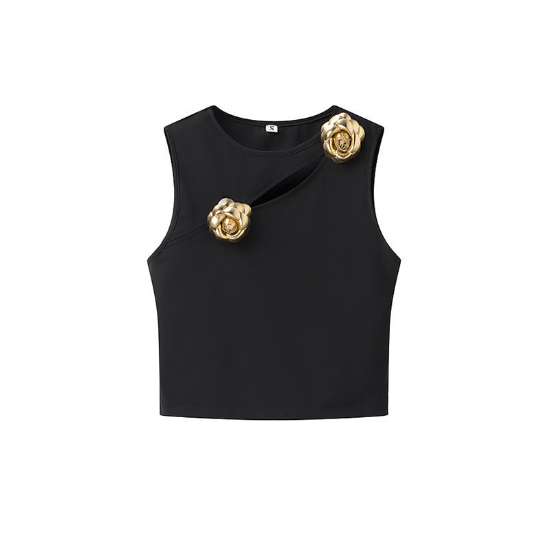 Stilla | Buckle-Set Metal spænde Strikket Top Skørt