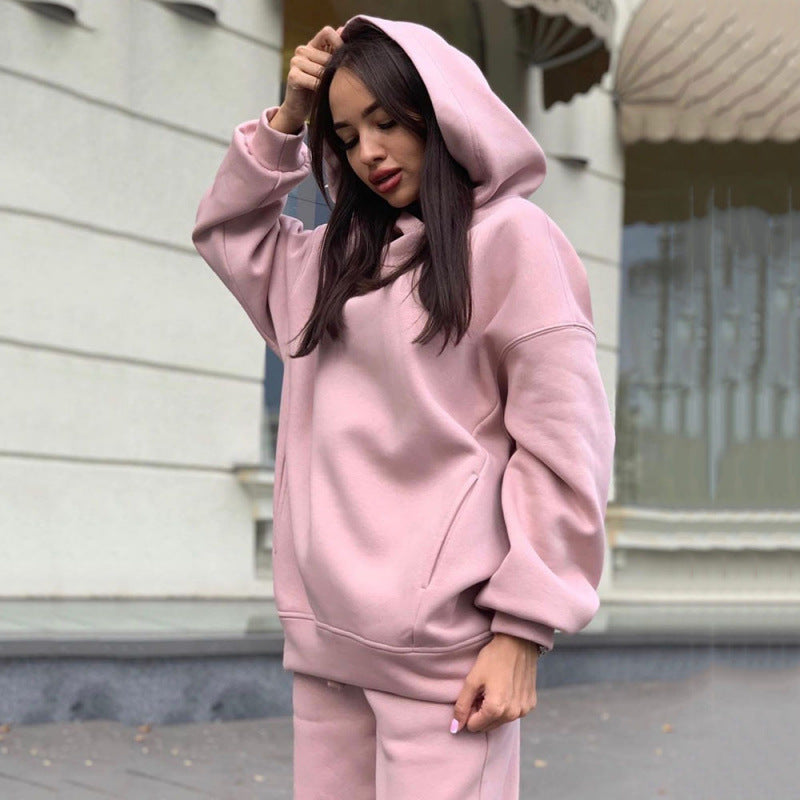 Kvinders sporty hoodie og joggingbukser sæt Stilla