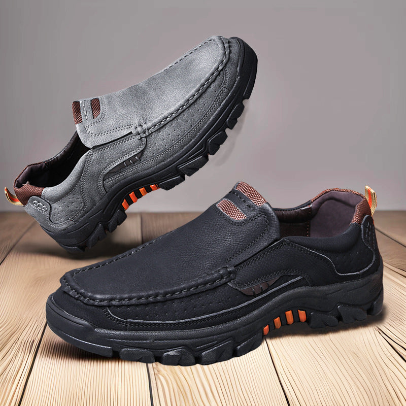 Herrernes Fritids Læder Slipper Sneakers Stilla
