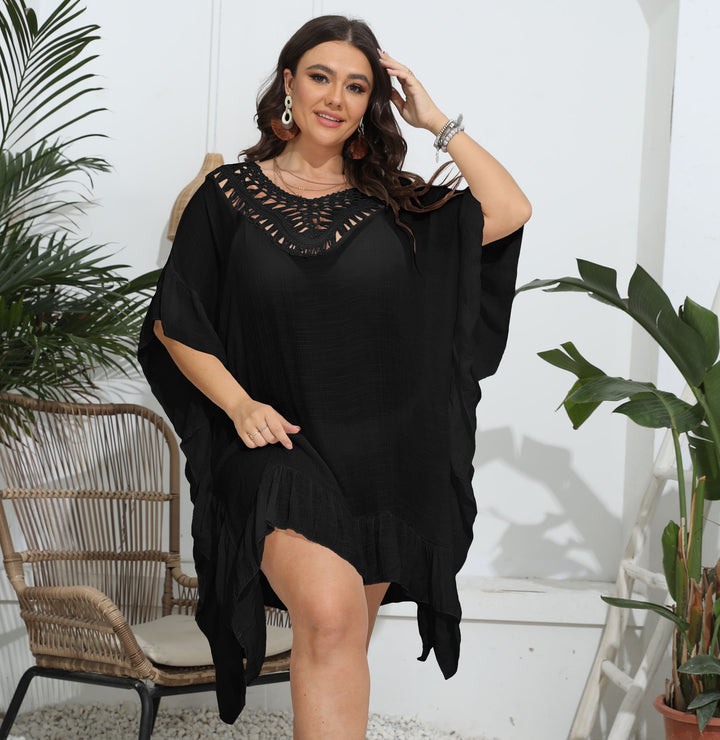 Dame luftig Kaftan med fint Hækledesign Stilla
