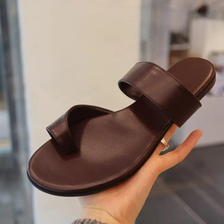 Dame justerbare Komfort-Tanga-sandaler med blødt fodseng Stilla