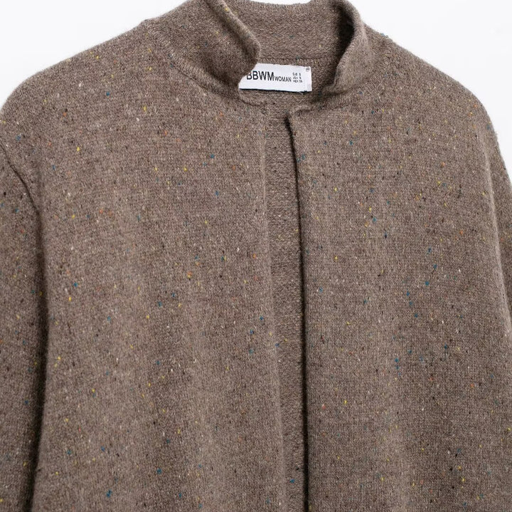 Femme Blød Strik Åben-Forkant Cardigan Stilla