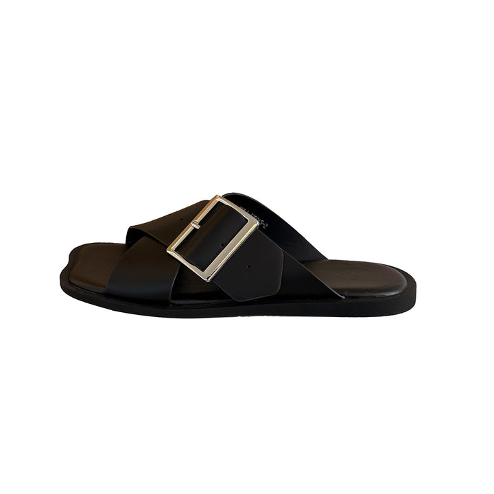 Femme Cross-Front Slide Sandaler med spænde-detalje Stilla