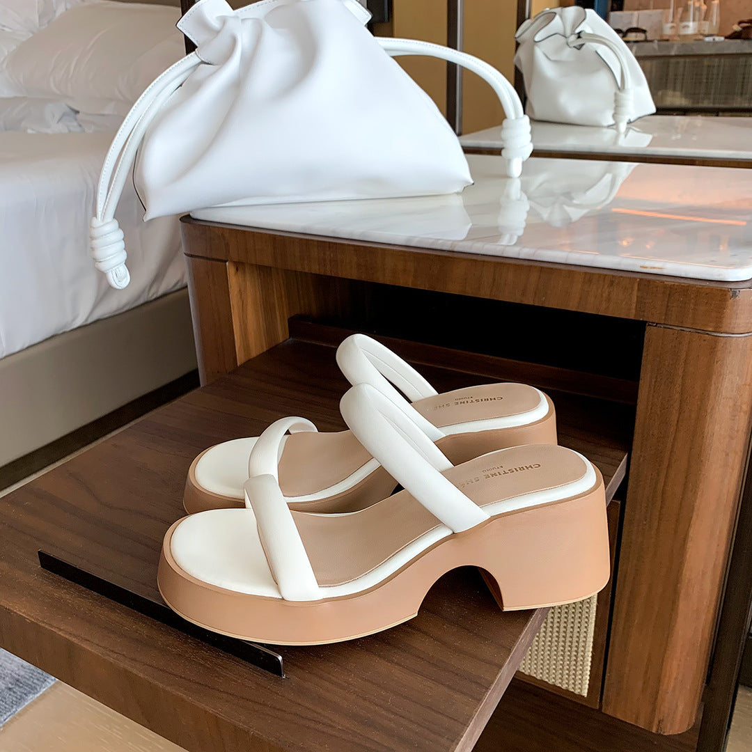 Dame Chunky Platform Remsandaler Stilla