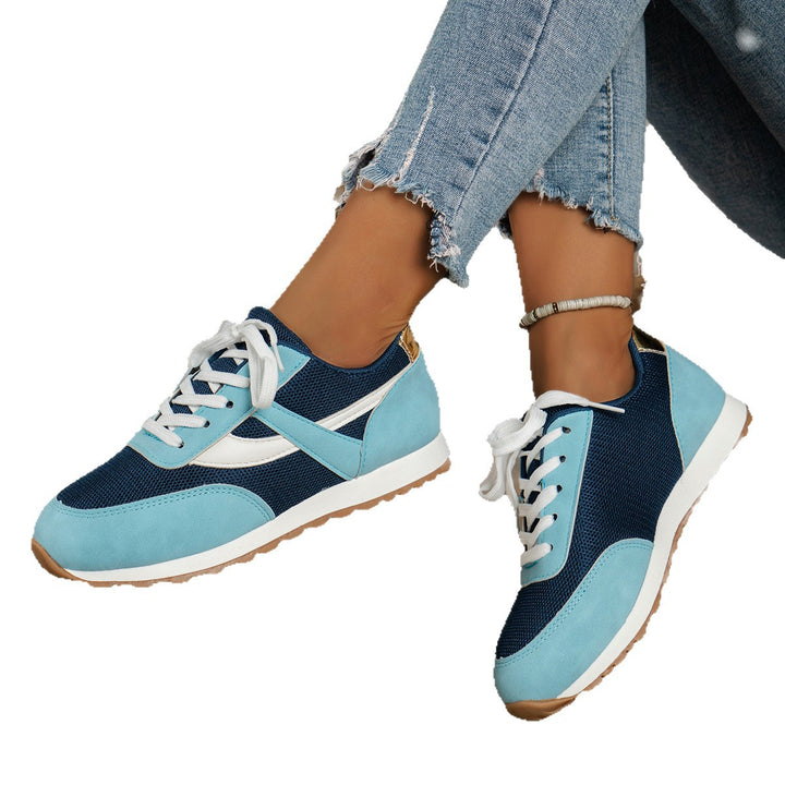 Dame Sportliche Sneakers med åndbart mesh-overmateriale og robust profil Stilla