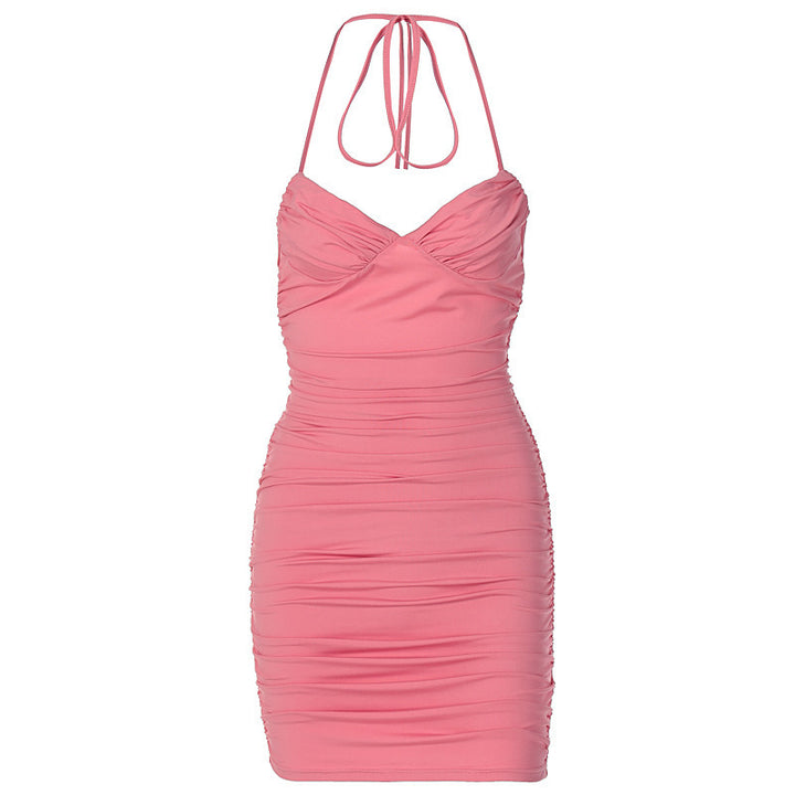 Dame Raffung Bodycon Mini Kjole Stilla