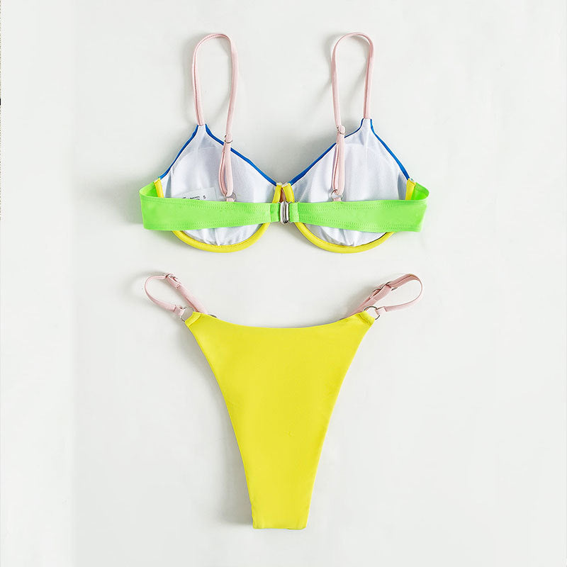Dame bikini-sæt med komfortabel push-up-top og justerbare stropper Stilla