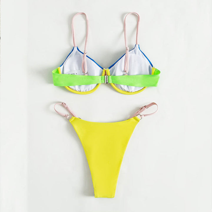 Dame bikini-sæt med komfortabel push-up-top og justerbare stropper Stilla
