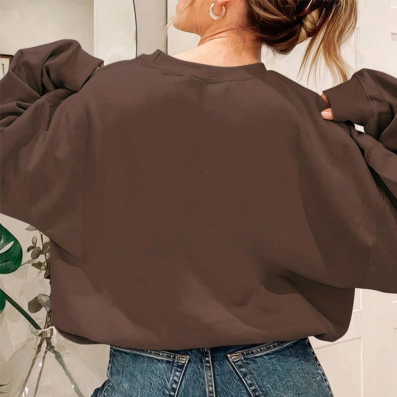 Kvinders sweatshirt med afslappet statement print og brede ærmer Stilla