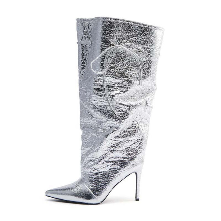 Femme Højglans Over-knæ Stiletto Støvler Stilla 1749742609