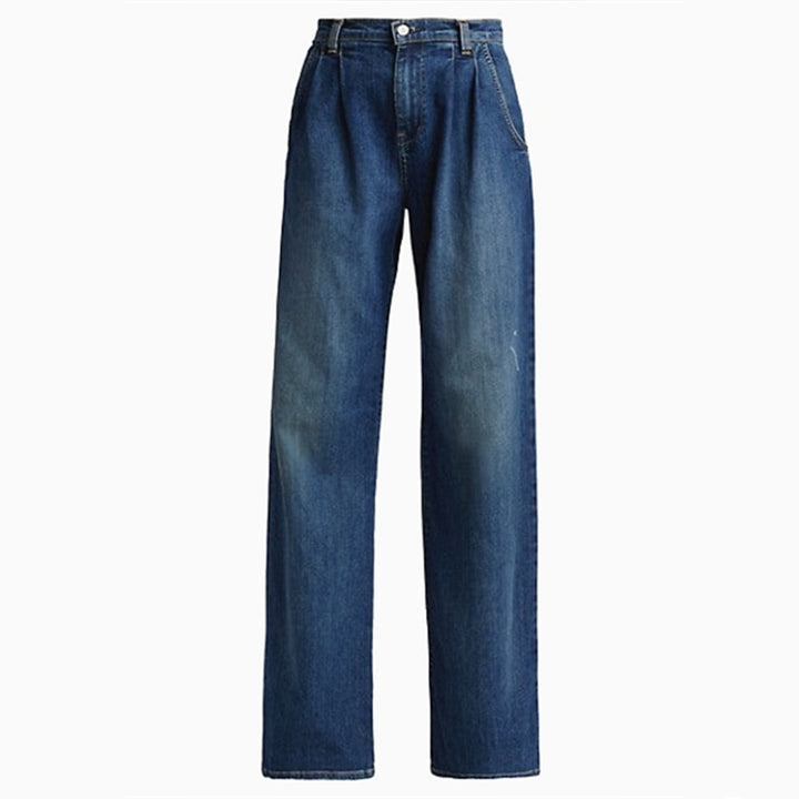 Kvinders brede jeans med høj talje og afslappet snit Stilla
