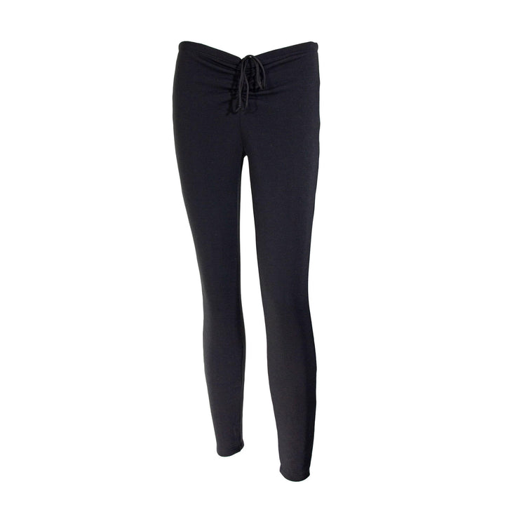 Dame Fleece-fôrede leggings med høj talje og snøresnor Skovae