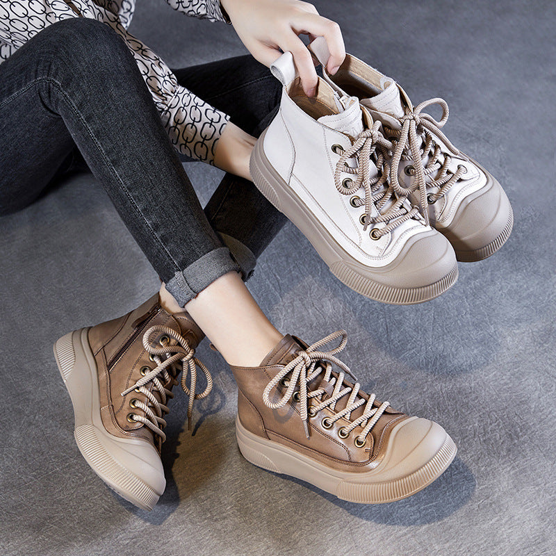 Dame High-Top Fritids Sneakers med hævet sål Stilla