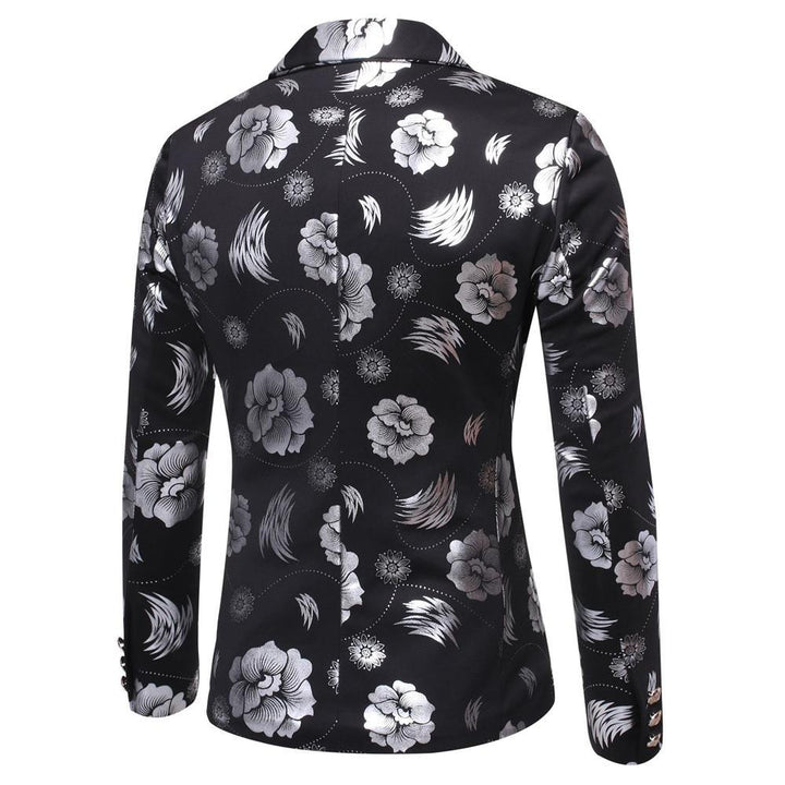Herre Floral Print Blazer med eksklusive detaljer Stilla