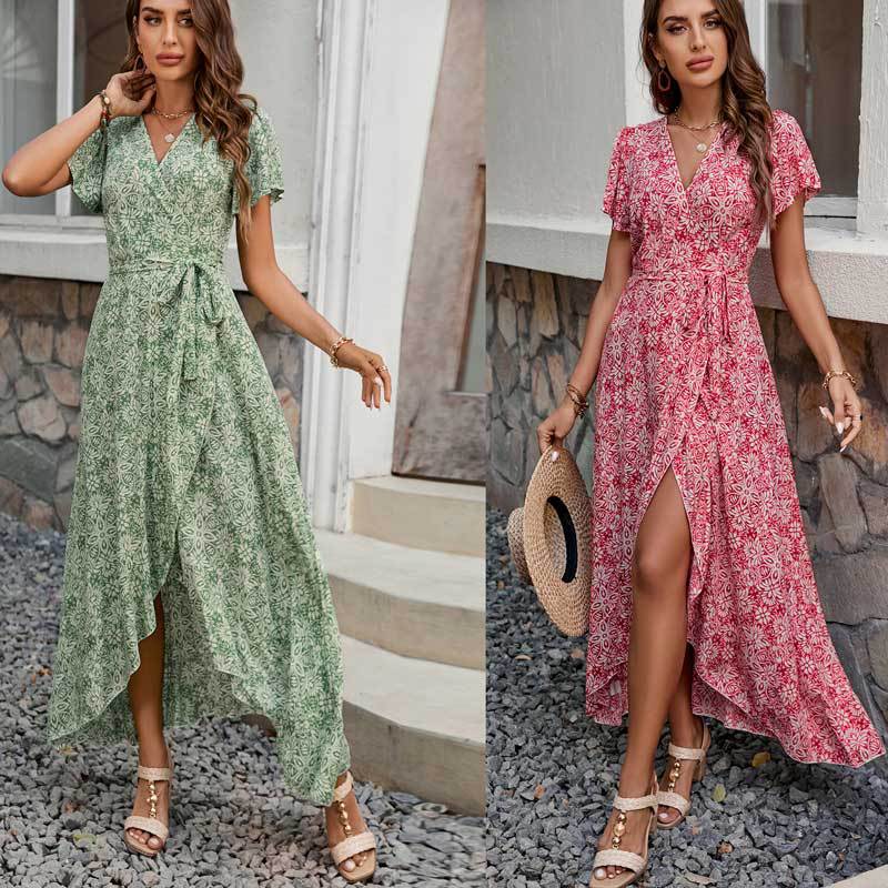 Damer High-Low Wrap-Maxi-Kjole Stilla