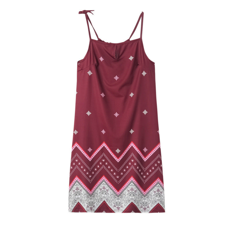Dame Casual Sommerkjole med justerbare stropper Stilla