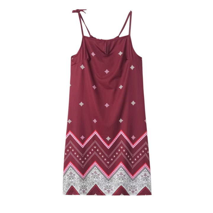 Dame Casual Sommerkjole med justerbare stropper Stilla