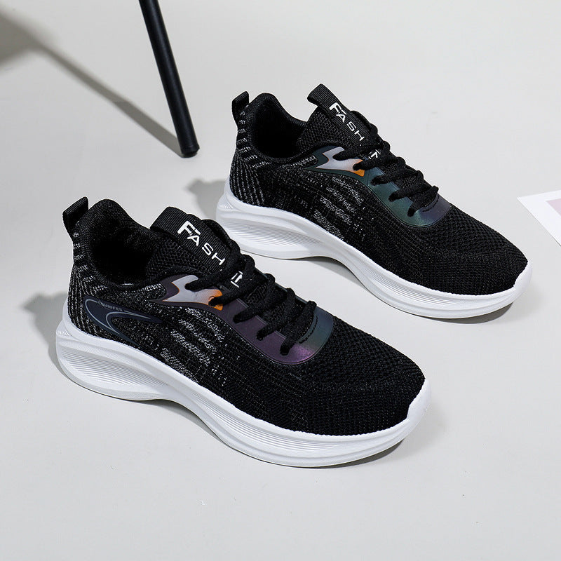 Dame Sporty Sneakers med åndbar strikoverflade og dynamisk dæmpningsteknologi Stilla