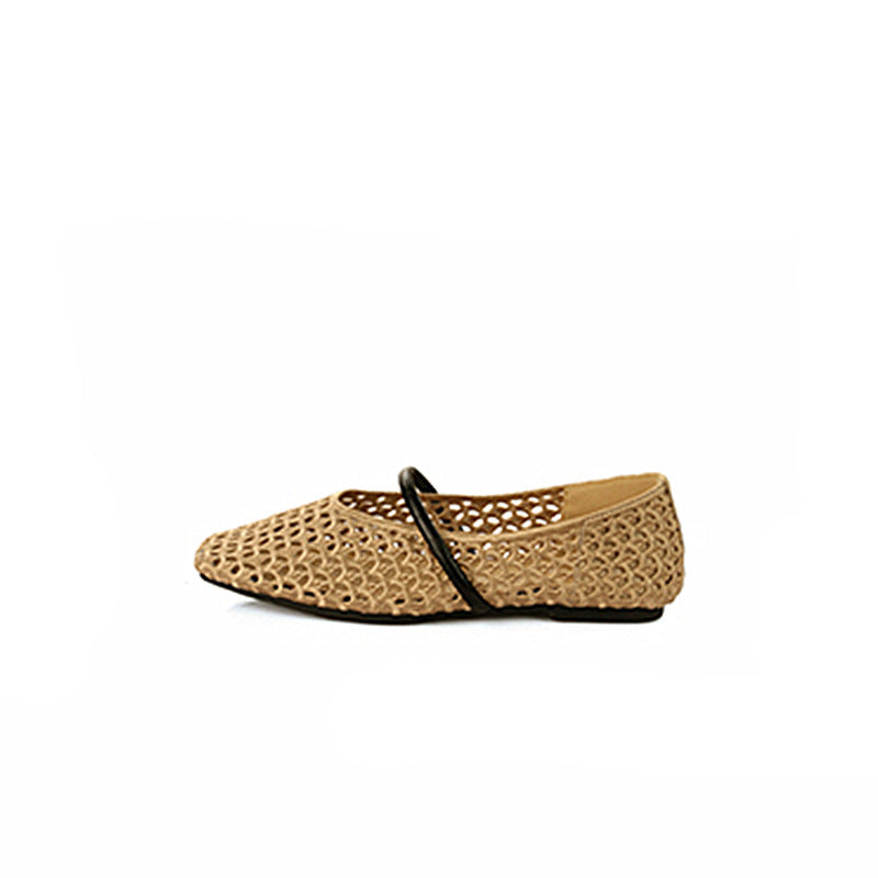 Dame Åndbare Mesh Mary Jane Ballerinas Stilla
