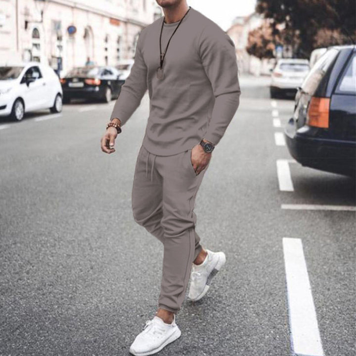 Herrer Sporty Lounge-joggingdragt med afslappet snit og fleksibel bund Stilla