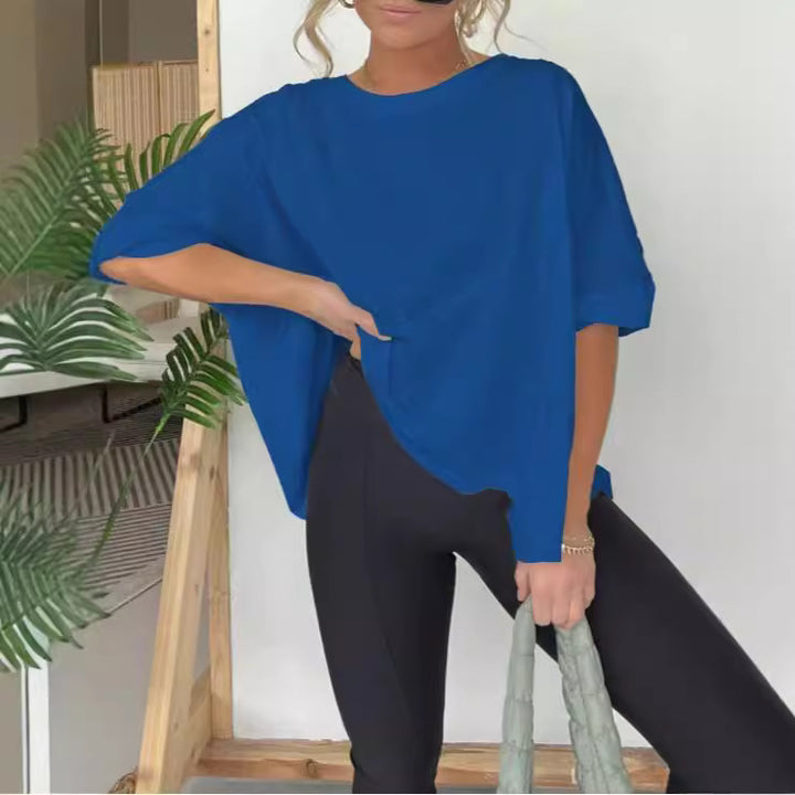 Dame casual oversized T-shirt med luftige ærmer Stilla