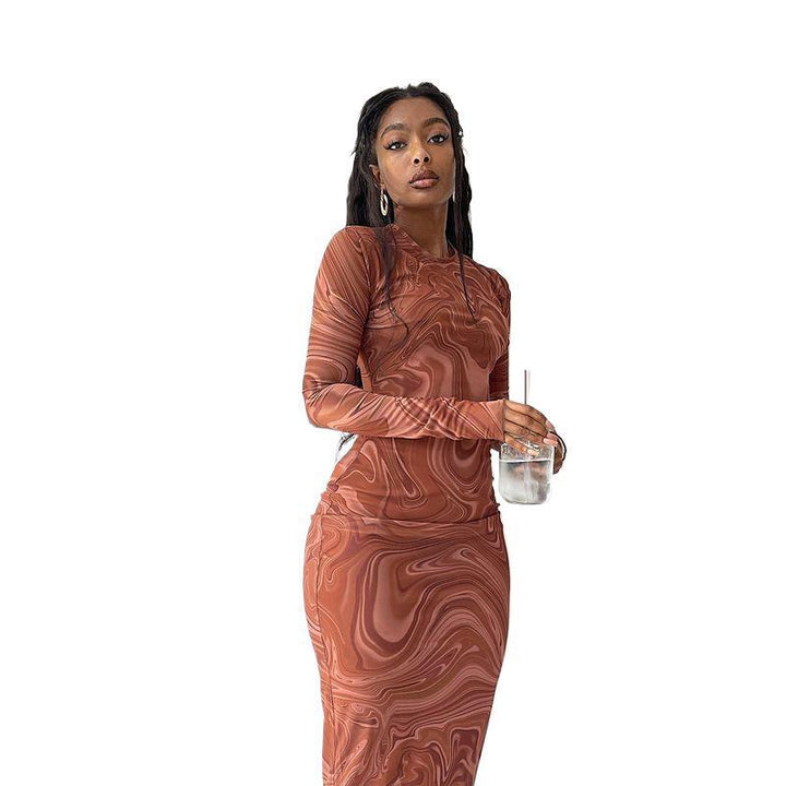 Femme Langærmet Bodycon Kjole Stilla