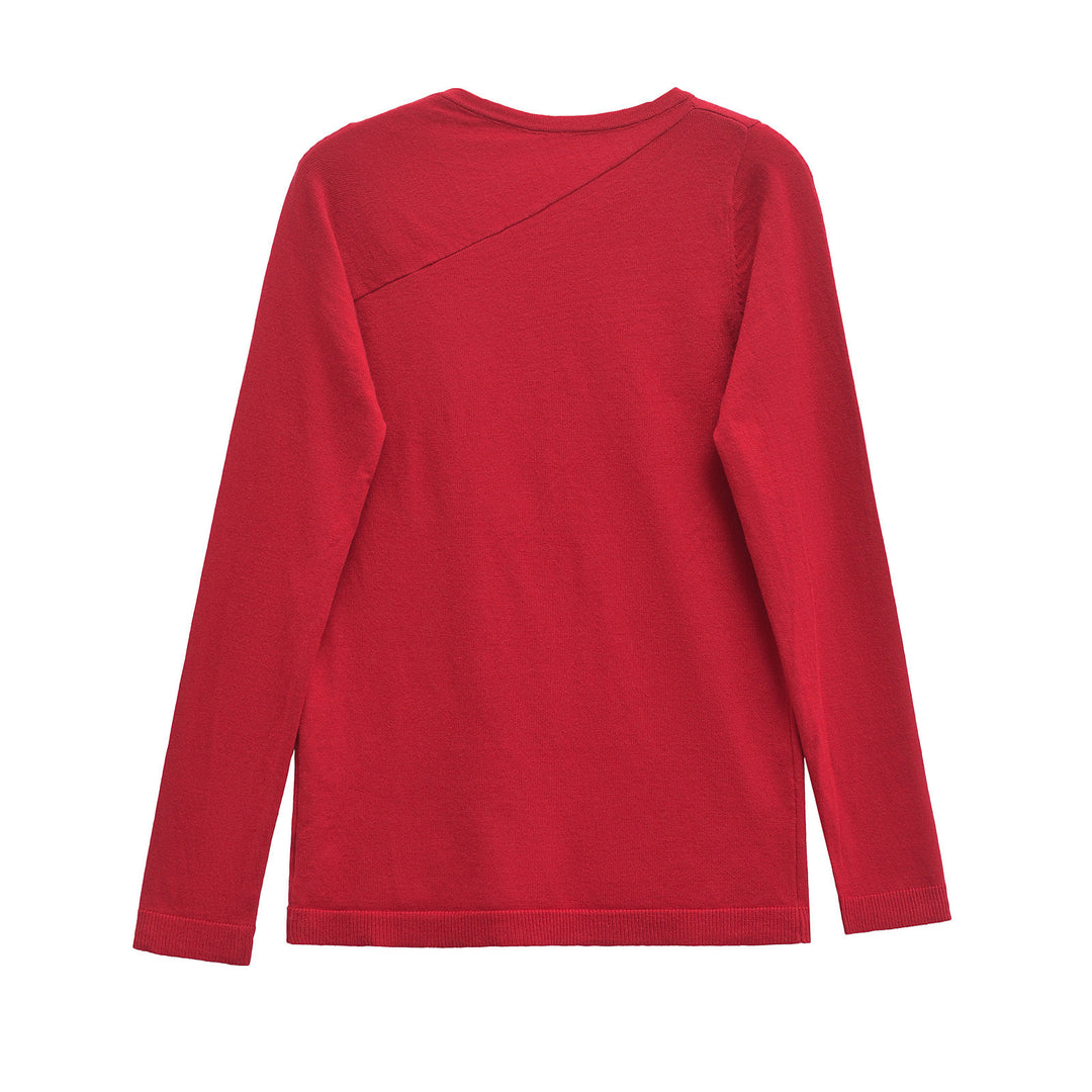 Femme Langærmet Asymmetrisk Top Stilla