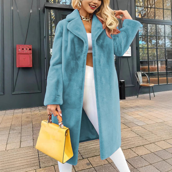 Dame elegant bomuldsfrakke med oversized snit og smart revers Stiila