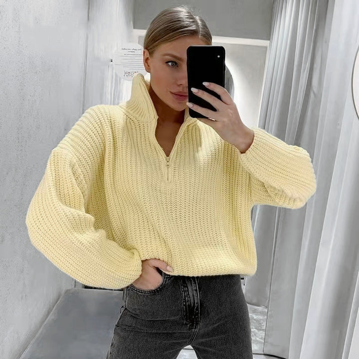 Dame pæn sweater i afslappet strikstil Stilla