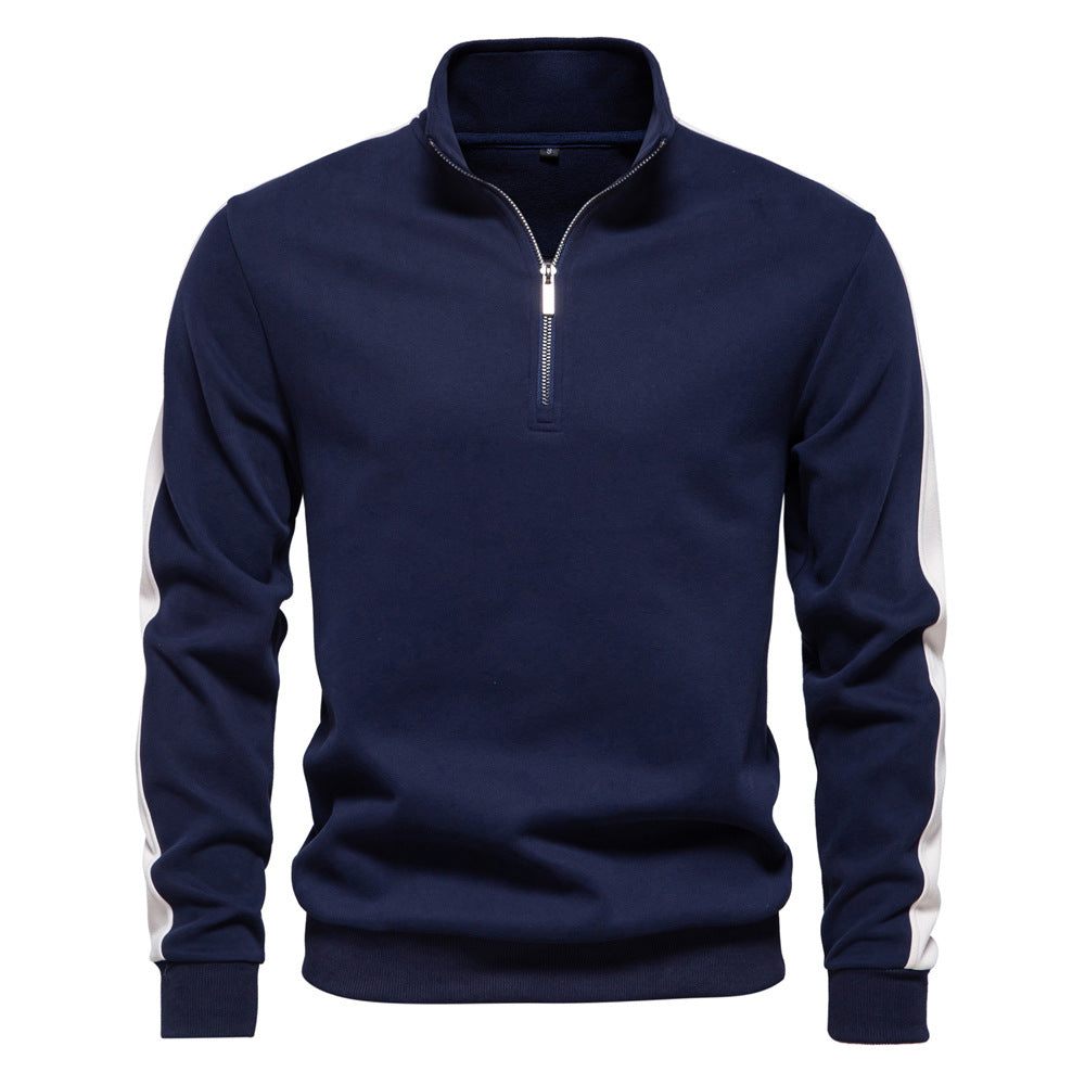 Herre fleecepullover med moderne halvlynlås og innovativt design Stilla