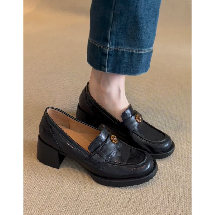 Dame elegant og komfortabel blokhæls slip-on Stilla