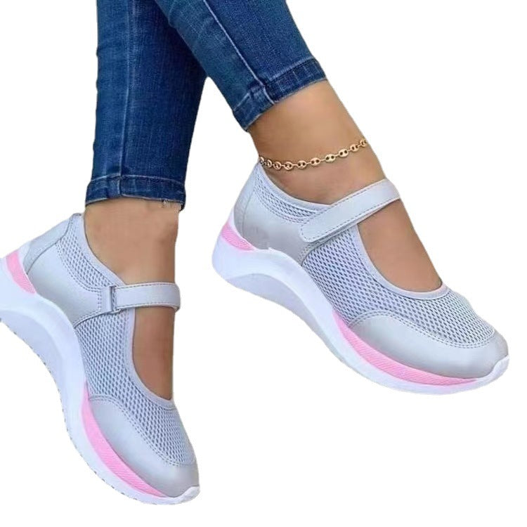 Dame Mode Slip-On Sneakers med åndbart mesh-overmateriale og skridsikker sål Stilla