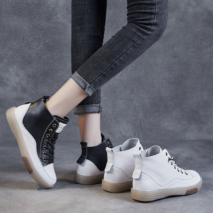 Herre High-Top Læder Sneakers med retro-inspireret design Stilla