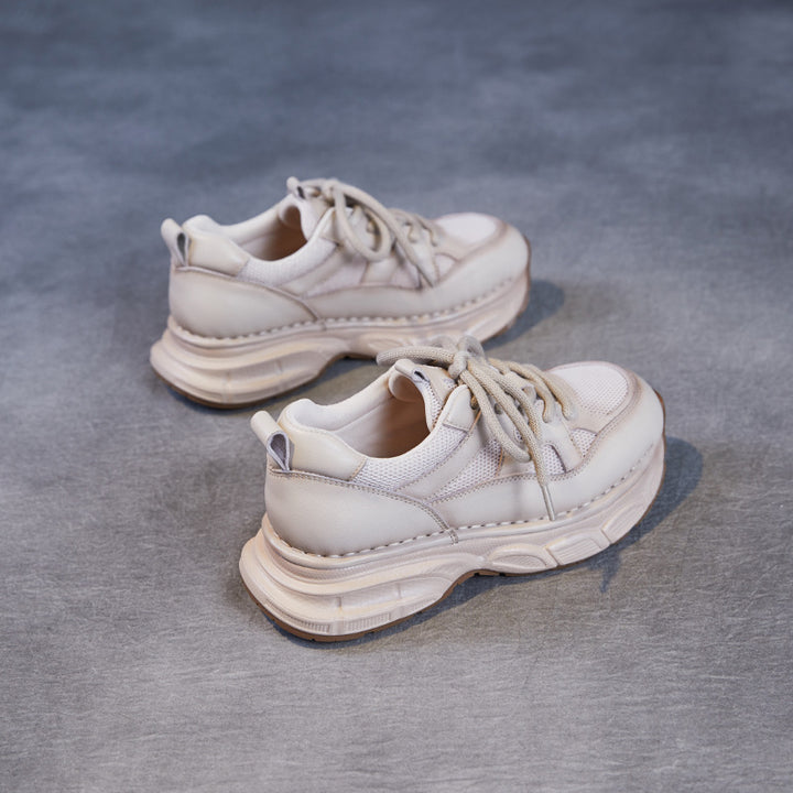 Dame Chunky Lifestyle Sneaker med mesh-indsatser og støttende sål Stilla