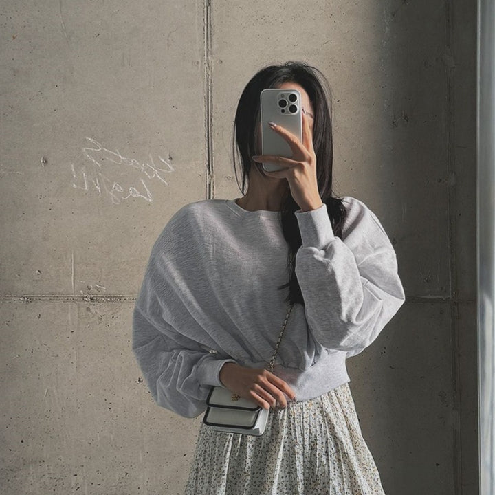 Kvinders afslappede cropped sweater Stilla