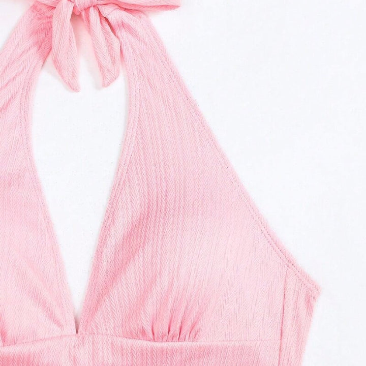 Dame Høj skåret Bikini med struktureret tekstur Stilla