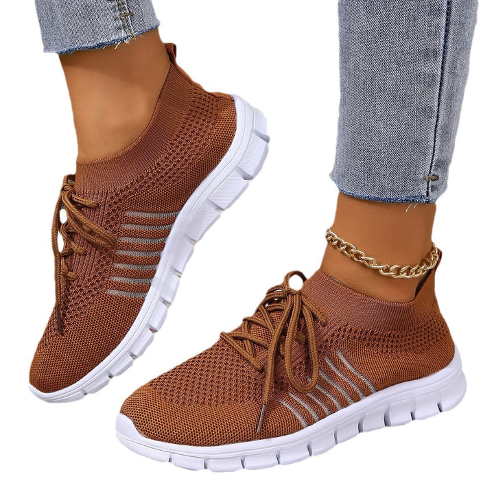 Dame komfortable og åndbare sneakers med elastisk netstof Stilla