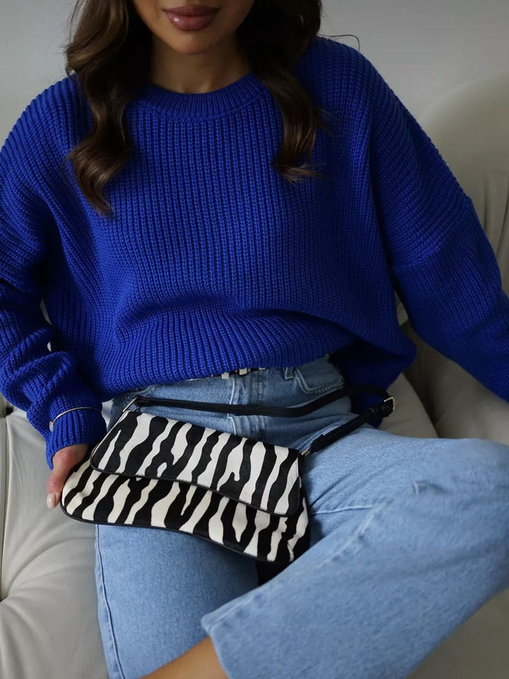 Stilla | Cozy Loose Strikket Pullover Sweater