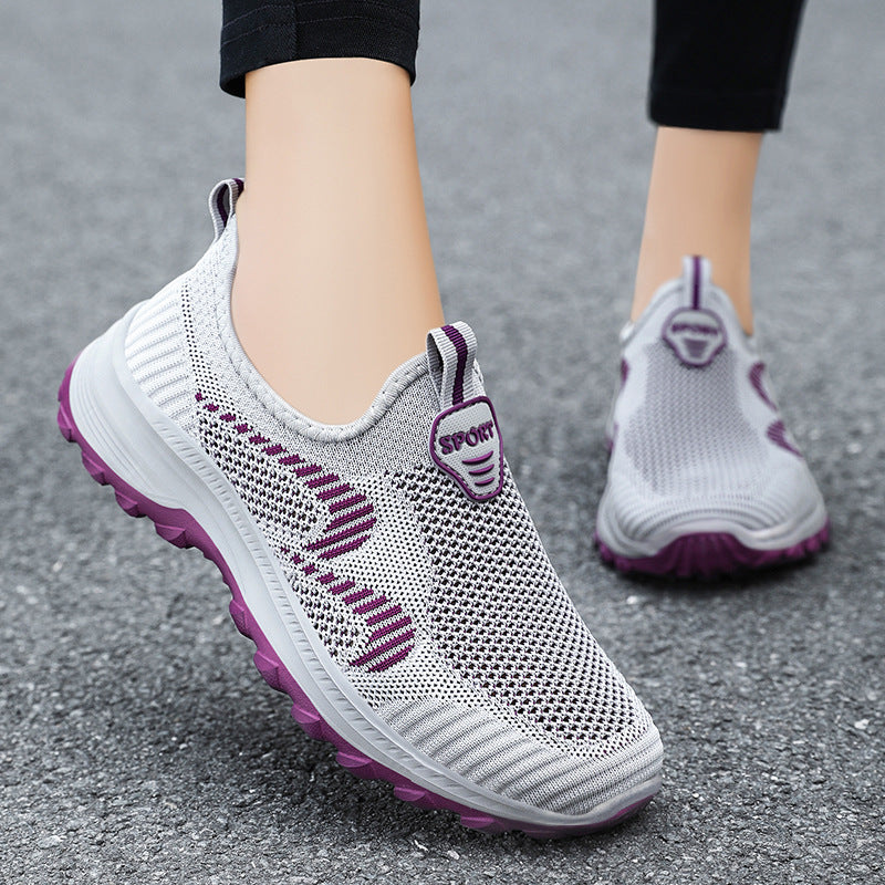 Femme Slip-On Mesh Sport Sneakers med stødabsorberende sål Stilla