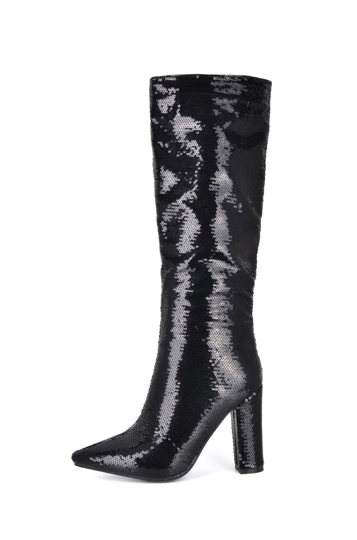 Femme Over-the-Knee Glitrende Pailletter Stiletto Støvler Stilla
