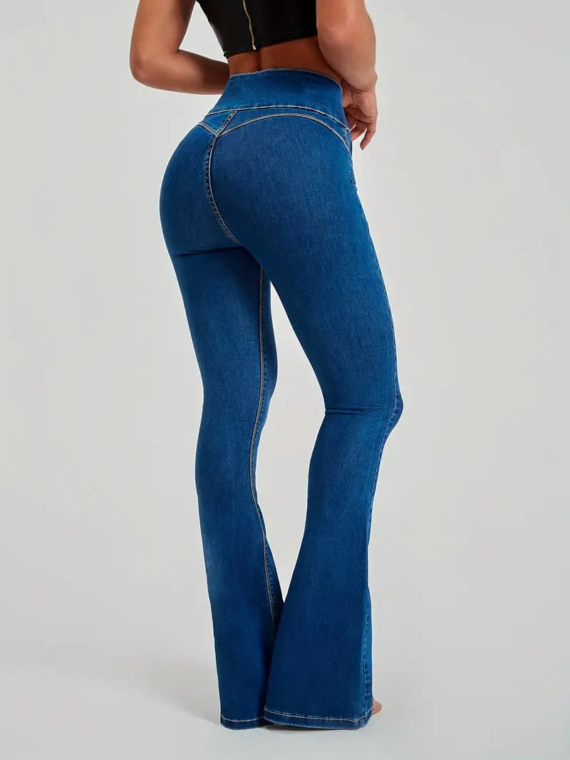 Dame High Waist Bootcut Jeans Stilla
